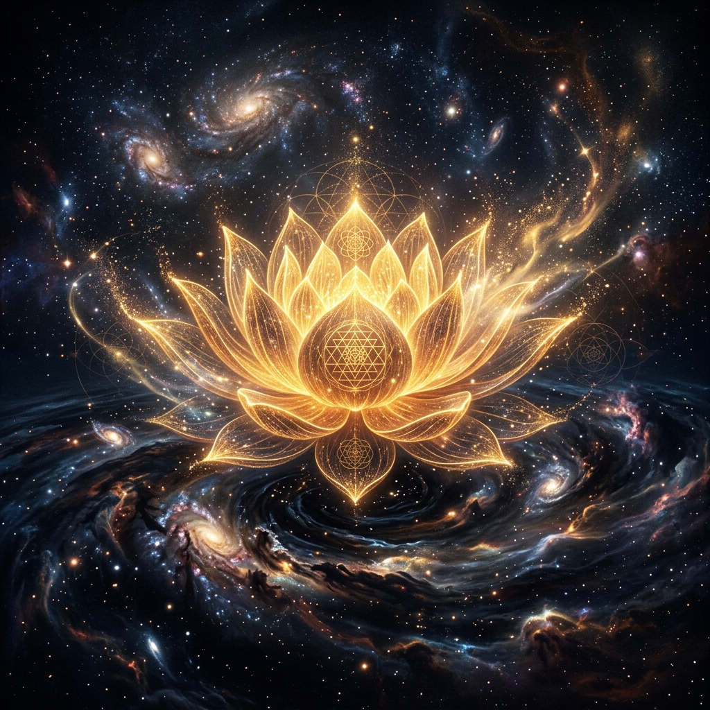 Brahma on Lotus - Cosmic Creation